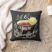 あなたはお茶を飲め！お茶おもしろい好きグラフィック クッション (ブランケット)