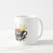 あなたはお茶を飲め！お茶おもしろい好きグラフィック コーヒーマグカップ (正面右)