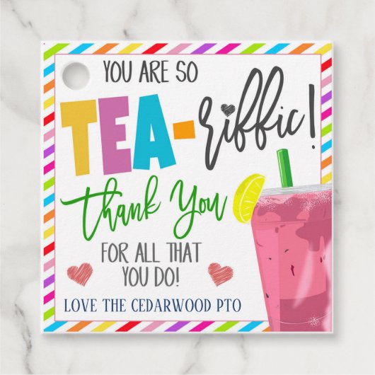 あなたはお茶を飲め！評価ラベル フェイバータグ (正面)