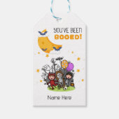 あなたはお菓子をボイコットされたよ！ ハロウィンおやつバスケットタグ ギフトタグ (正面)