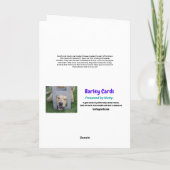 あなたはかわいいお気に入りの犬たち人間の母の日 カード (裏面)