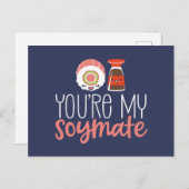 あなたはかわいいパおもしろいンバレンタインデー ポストカード (正面/裏面)