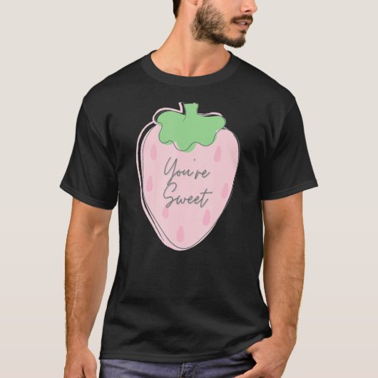 あなたはかわいい夏のイチゴ Tシャツ (正面)