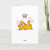 あなたはかわいい猫あいさつ カード (裏面)