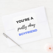 あなたはかわいらしA Ok Boyer Black スクエアシール (封筒)