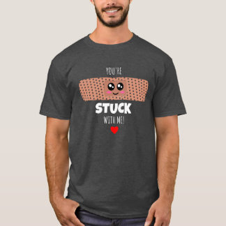 あなたはくっついて-かわいい包帯プン Tシャツ