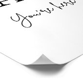 あなたはここで署名 ポスター (角)