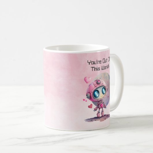 あなたはこの世界のバレンタイン コーヒーマグカップ (正面右)