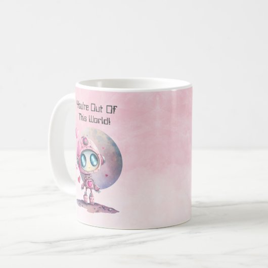 あなたはこの世界のバレンタイン コーヒーマグカップ (正面左)