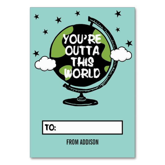 あなたはこの世界の教室のバレンタインデーを出る テーブルナンバー (正面)