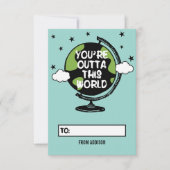 あなたはこの世界の教室のバレンタインデーを出る 招待状 (正面)