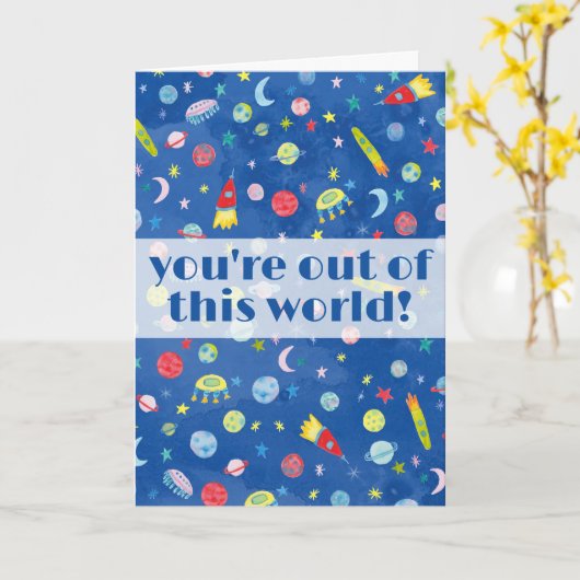 あなたはこの世界の水の色の外側空間から カード (黄色い花)