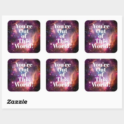 あなたはこの世界の銀河系の宇宙から スクエアシール (シート)