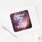 あなたはこの世界の銀河系の宇宙から スクエアシール (封筒)