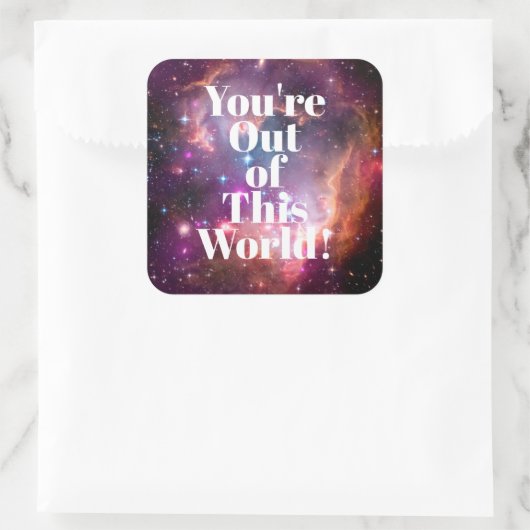 あなたはこの世界の銀河系の宇宙から スクエアシール (バッグ)