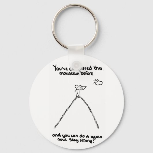あなたはこの山を征服したことがある キーホルダー (正面)