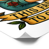 "あなたはこ来ここ遠くやめのTattoo Flash Ar ポスター (角)