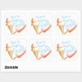 あなたはすごいクールアイスクリーム スクエアシール (シート)