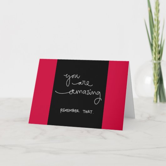 あなたはすごい思い出が~を励まやる気を起こさせるす カード (正面)