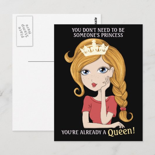 あなたはすでに女王 ポストカード (正面/裏面)