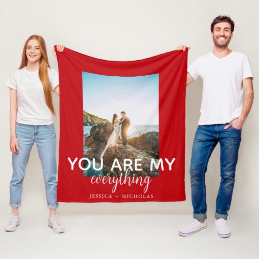 あなたはすべてのカップルのフォトレッドカスタム フリースブランケット (インサイチュ)