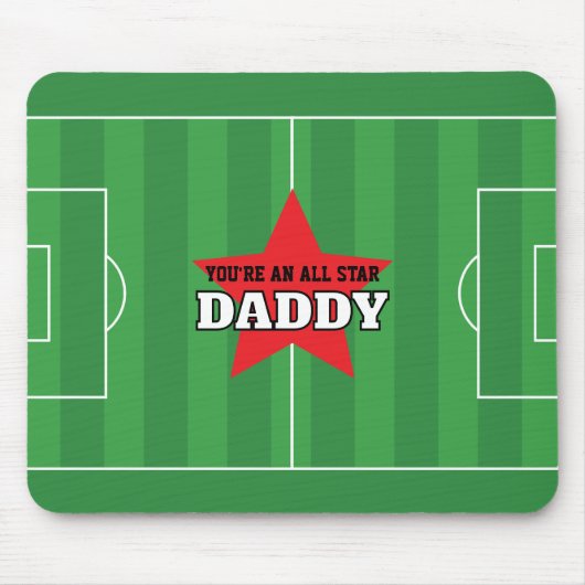 あなたはすべてのスター・サッカーのフィールドパーソナライズされたギフト マウスパッド (正面)