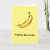 あなたはすべての大事な行事のBANANASおもしろカード シーズンカード (正面)