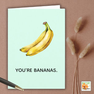 あなたはすべての大事な行事のBANANASおもしろカード シーズンカード