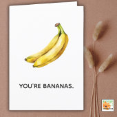 あなたはすべての大事な行事のBANANASおもしろカード シーズンカード