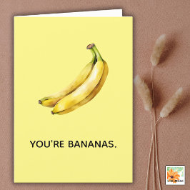 あなたはすべての大事な行事のBANANASおもしろカード シーズンカード