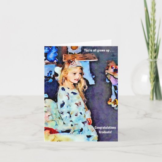 あなたはすべての大人の女の子の卒業カード カード (正面)