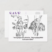 あなたはすべての恋しく思おもしろい、ヴィンテージに移動 セーブザデート (正面/裏面)