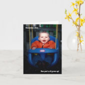 あなたはすべての成長したパーソナライズされた写真卒業 カード (黄色い花)