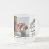 あなたはすべて – すりパーソナライズされたガラス フロストグラスマグカップ (正面右)