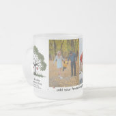 あなたはすべて – すりパーソナライズされたガラス フロストグラスマグカップ (正面左)