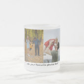 あなたはすべて – すりパーソナライズされたガラス フロストグラスマグカップ (中央)