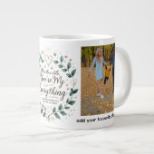 あなたはすべて – ジャンボパーソナライズされたマグカップ ジャンボコーヒーマグカップ (正面右)