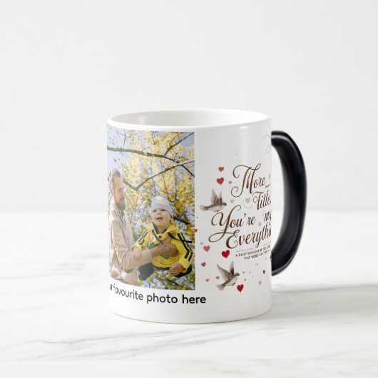 あなたはすべて – モーフパーソナライズされたィングマグ モーフィングマグカップ (正面右)