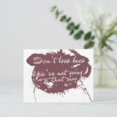 あなたはそうしないで振り返るな ポストカード (スタンド正面)