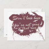 あなたはそうしないで振り返るな ポストカード (正面/裏面)