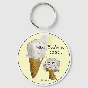 あなたはそうクールなアイスクリームはKeychainに直面します キーホルダー