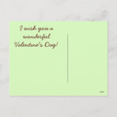 あなたはそうベリー甘いラズベリーバレンタイン シーズンポストカード (裏面)