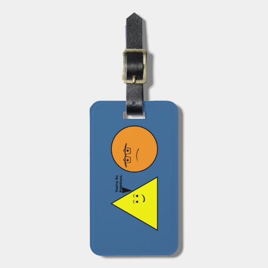 あなたはそう無意味-おもしろいな幾何学 ラゲッジタグ (正面縦)