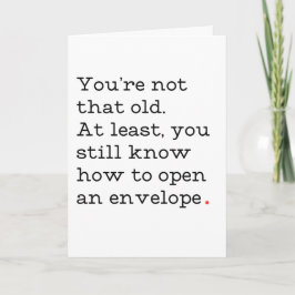 あなたはその古いおもしろい誕生日 カード