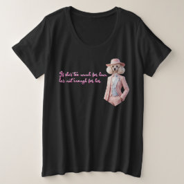 あなたはそれで十分 Poodle Dame 賢い言葉 プラスサイズTシャツ