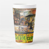 あなたはそれと競争できない カフェラテマグ (正面)