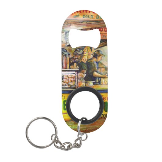 あなたはそれと競争できない キーホルダー栓抜き (正面)