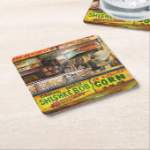 あなたはそれと競争できない スクエアペーパーコースター (アングル)