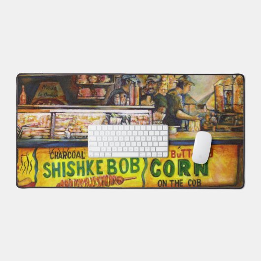 あなたはそれと競争できない デスクマット (キーボード&マウス)