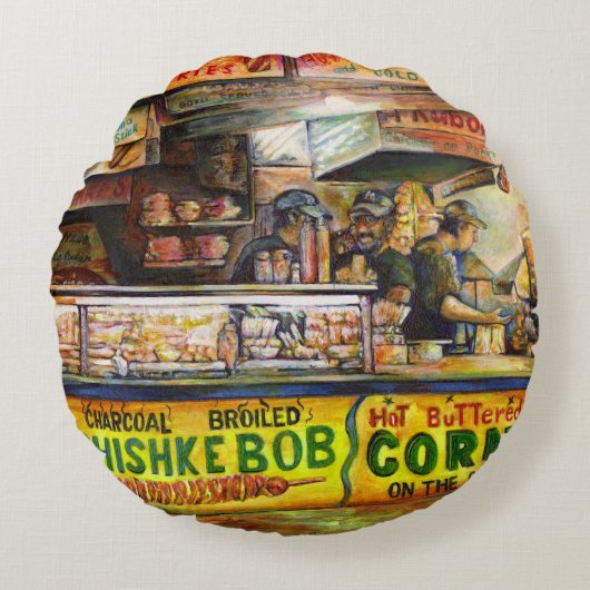 あなたはそれと競争できない ラウンドクッション (正面)